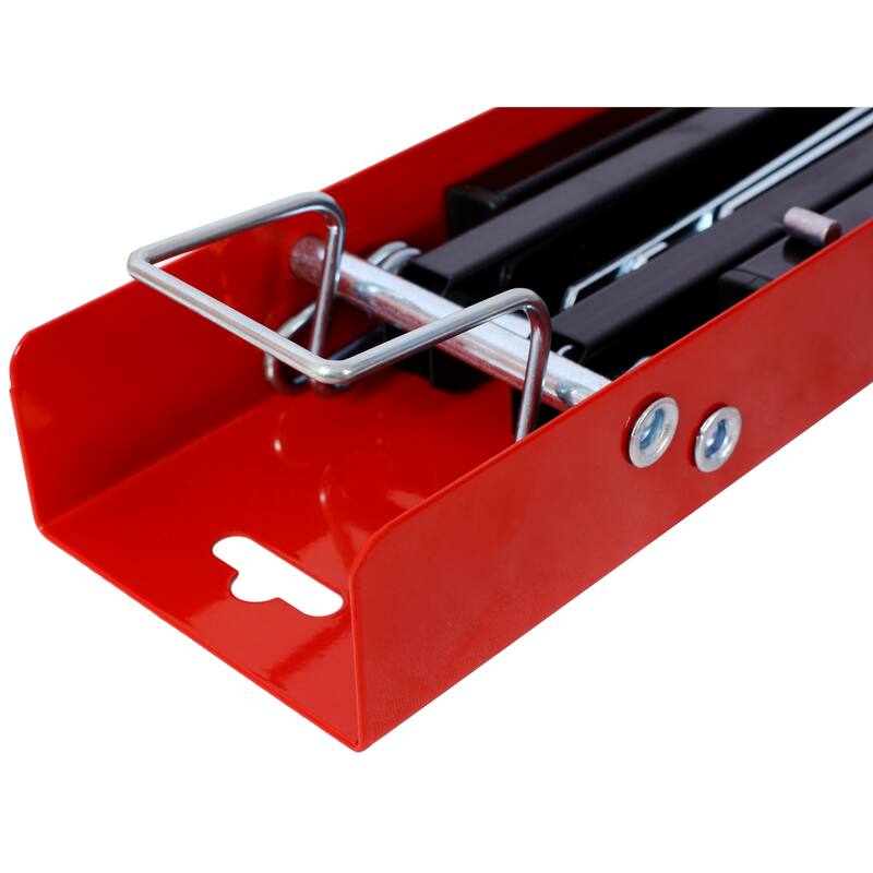 Saw Horses 2 Pack, Folding Portable Work Horse with Fast Open Legs, Convenient Handle, Heavy Duty Steel Sawhorse for Garage