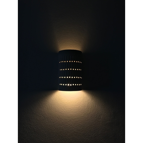 Justice Design Group One Light Cactus Cylinder Bisque Outdoor Justice Design Group One Light Cactus Cylinder Bisque Outdoor Wall Sconce Free Shipping Today 7846403