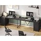 preview thumbnail 66 of 72, L Shaped Computer Desk 5 fabric Drawers Gaming Desk Storage Shelf