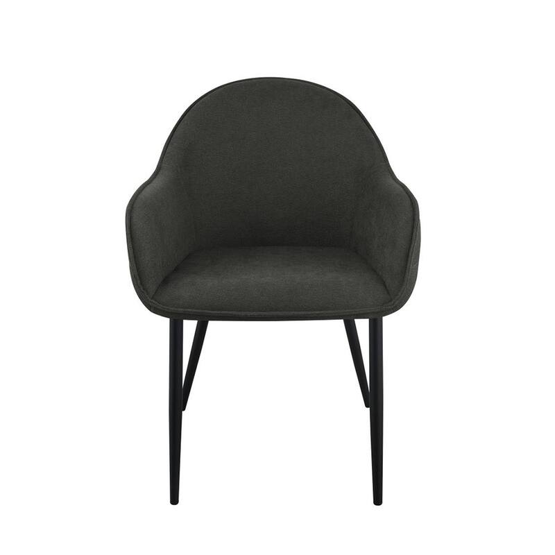 Set of 2 Fabric Upholstered Dining Chairs
