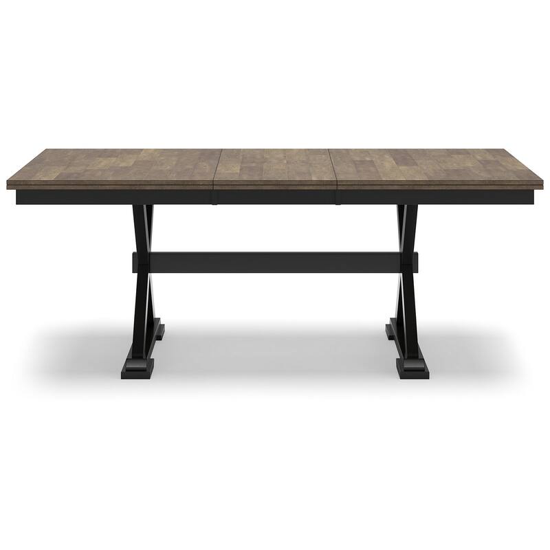 Signature Design by Ashley Wildenauer Black/Brown Dining Table and 8 Chairs