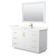 Option White, Gold Trim, Giotto Quartz Top