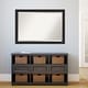 preview thumbnail 8 of 36, Beveled Bathroom Wall Mirror - Furniture Espresso Narrow Frame