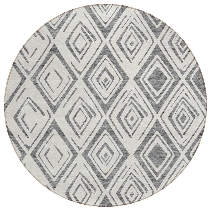 Machine Washable Indoor/ Outdoor Chantille Ombre Diamonds Rug