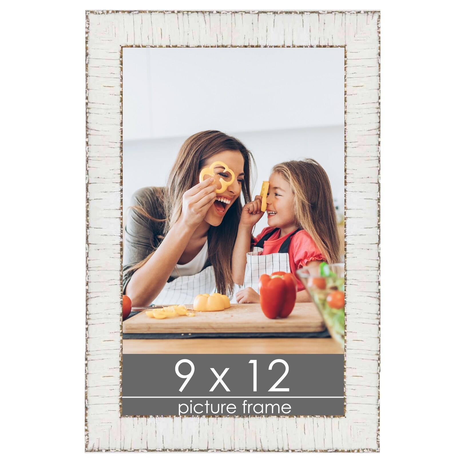9x12 White Rustic Birch Wood Picture Frame with UV Acrylic Foam Board Backing Hardware Bed Bath Beyond 38749147