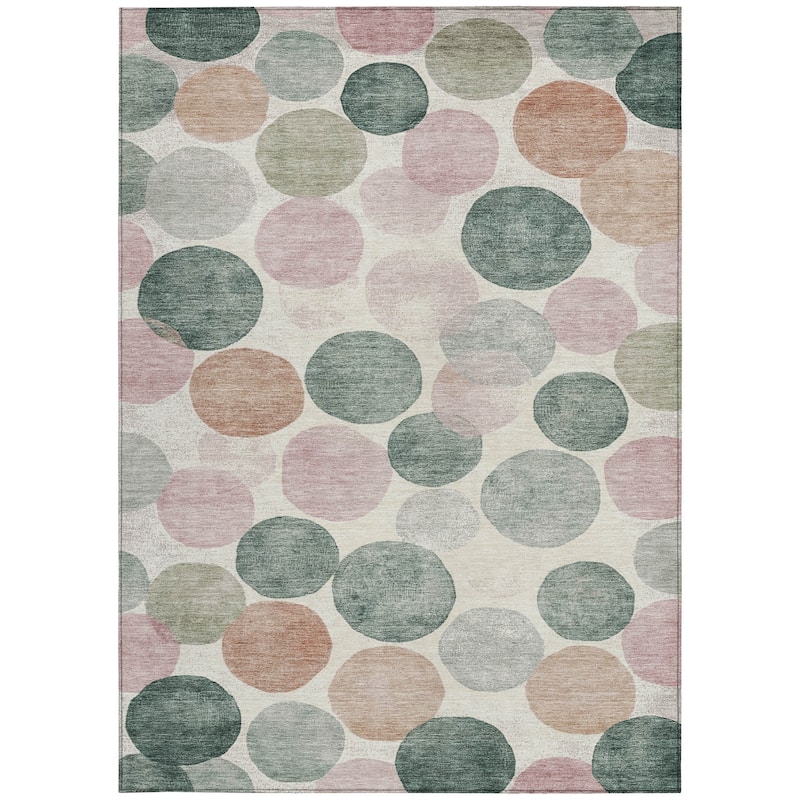 HomeRoots Geometric Transitional Rectangle Outdoor Rug