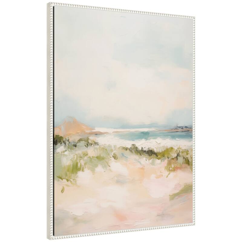 Kate and Laurel Tranquil Landscape III expansion by Amy Lighthall Framed Canvas Wall Art Print - 28 x 38 - White