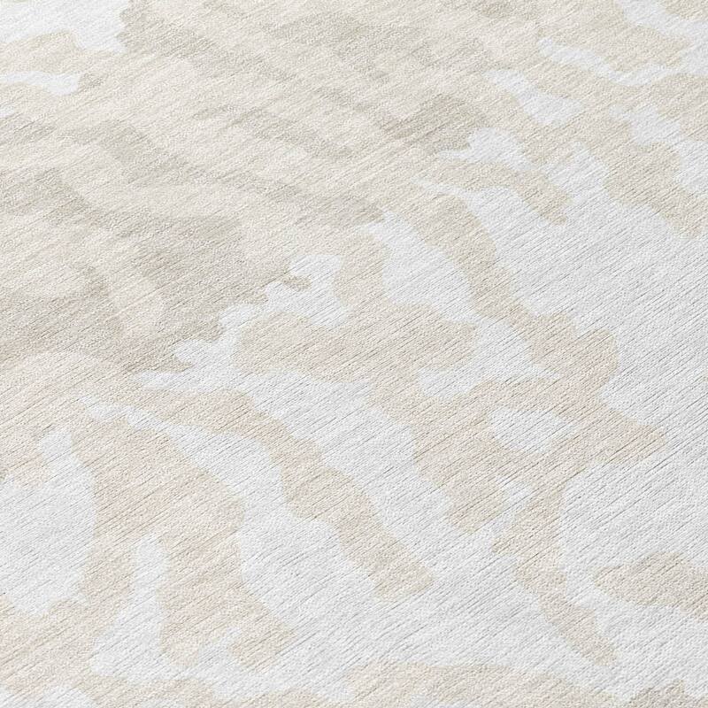 Machine Washable Indoor/ Outdoor Chantille Abstract Animal Print Rug