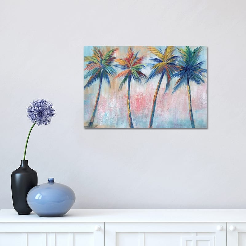 iCanvas "Color Pop Palms" by Nan Canvas Print - 12x18x1.5