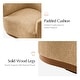 preview thumbnail 24 of 34, Gema Modern 360°Swivel Chenille Ergonomic U-shape Armchair with Solid Wood Legs by HULALA HOME