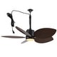 preview thumbnail 16 of 18, 42" Tropical Palm Leaf 5-Blade Outdoor Gazebo Portable Ceiling Fan with Remote and Light - 42" W x 13.7" H