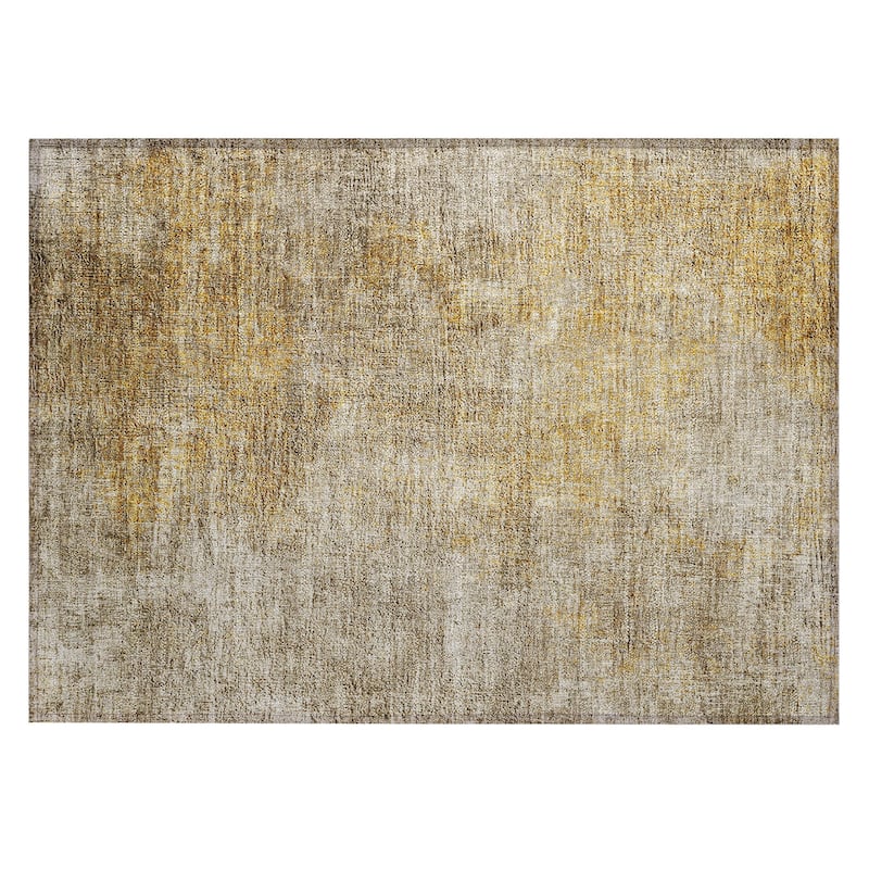 Machine Washable Indoor/ Outdoor Chantille Watercolor Ombre Rug