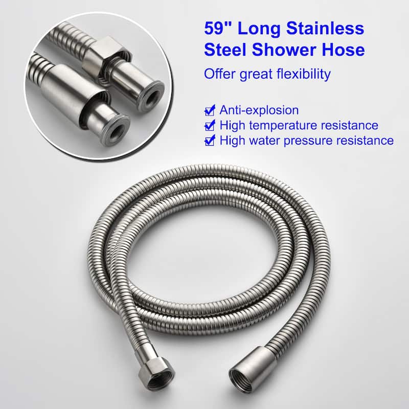 Freestanding Bathtub Faucet High Flow Rate Single Handle Floor Mounted Tub Faucets with Hand Sprayer Swivel Spout Tub Fillers
