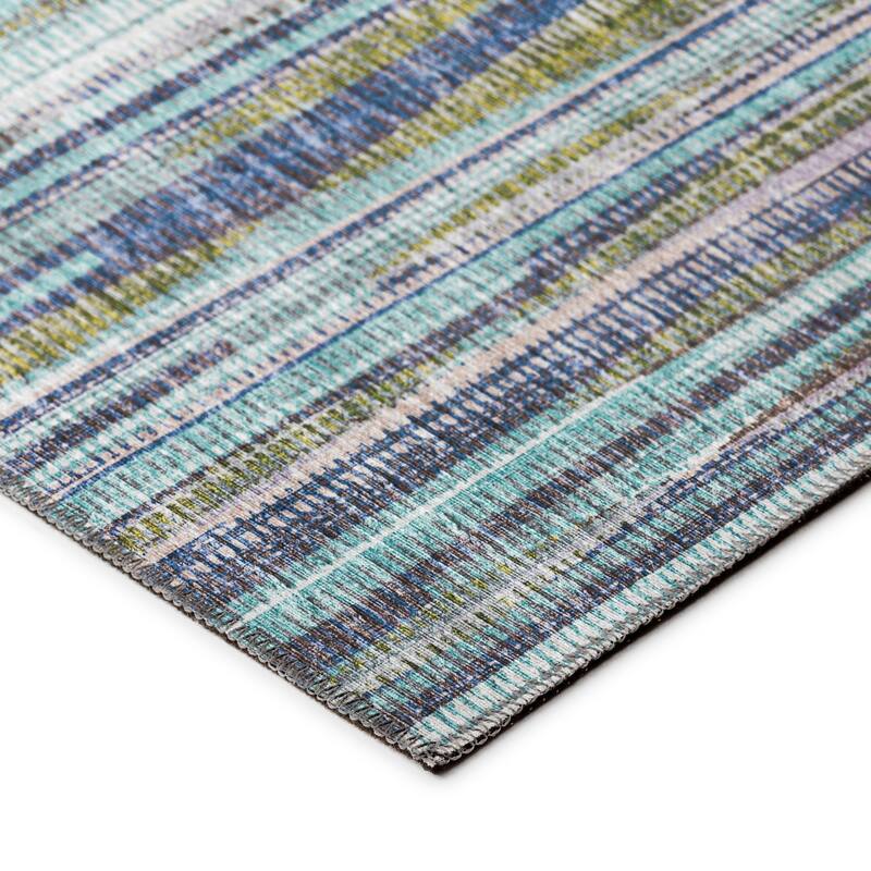 Indoor/Outdoor Waverly Modern Stripes Washable Rug