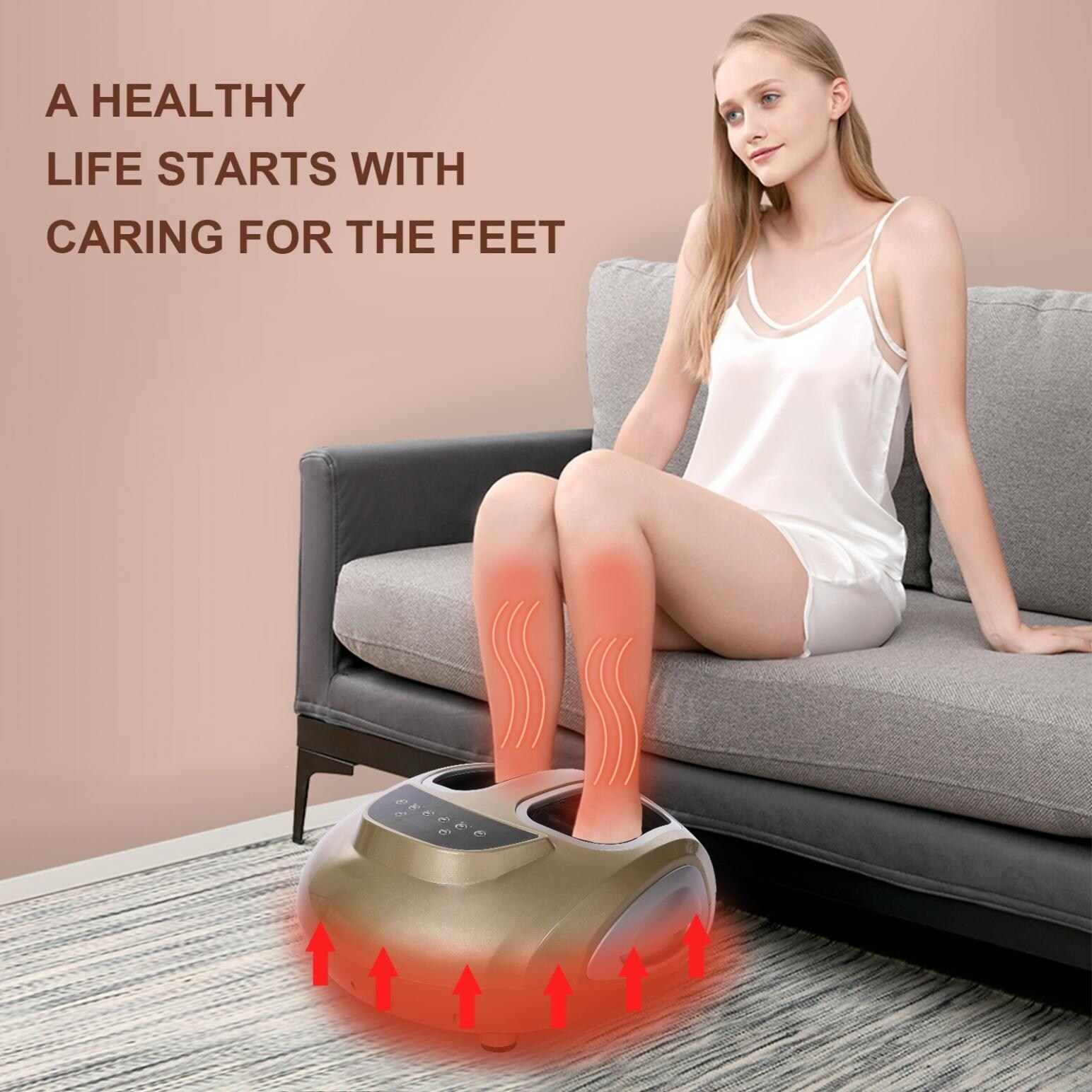 Foot Massager Machine Heat Foot Massagers LCD Display For Blood Circulation US Bed Bath Beyond 36146500