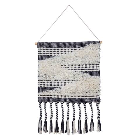 Modern Cloudy Day Woven Wall Hanging - 19" x 35"