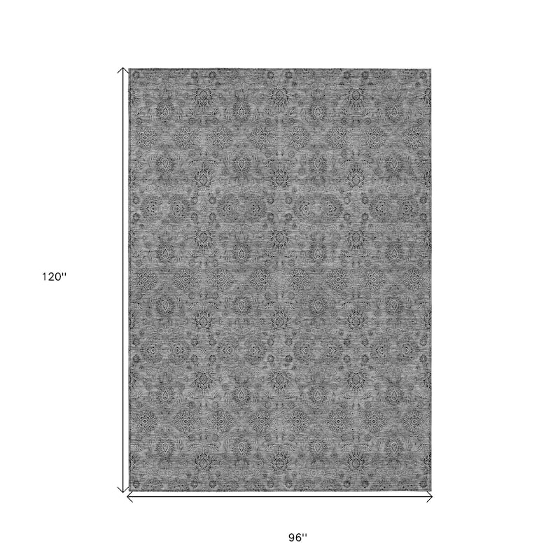 HomeRoots Floral Transitional Rectangle Outdoor Rug