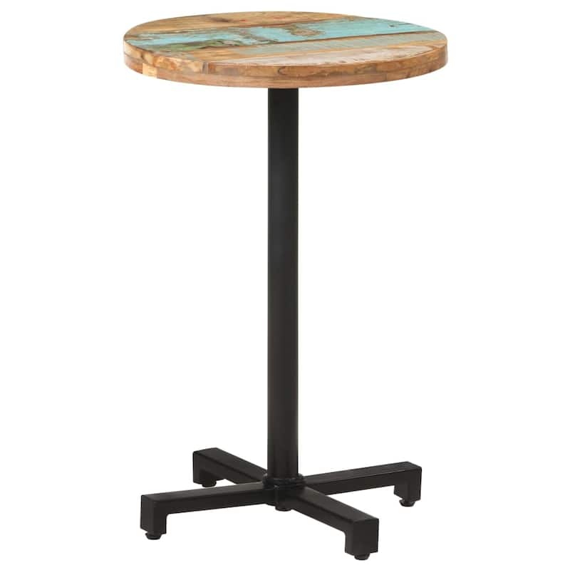 vidaXL Bistro Table Round Ã˜19.7"x29.5" Solid Reclaimed Wood