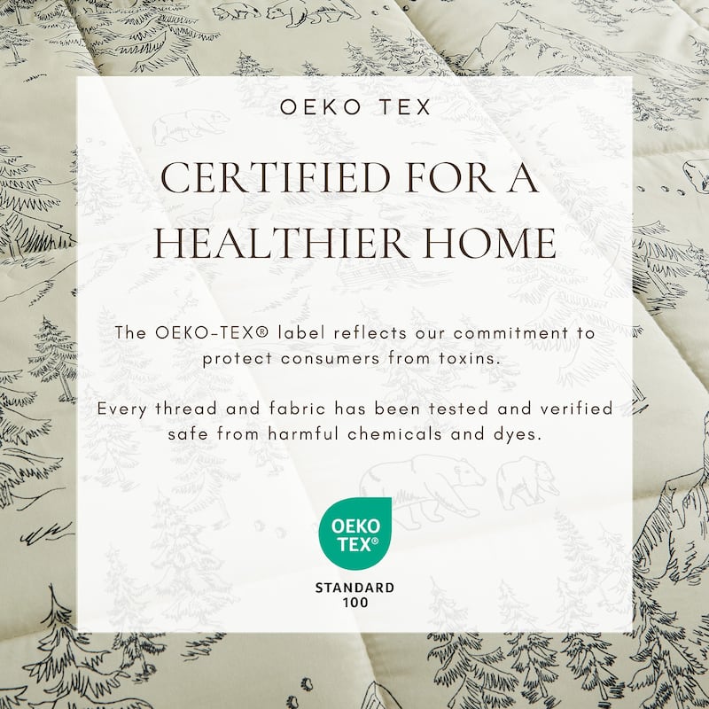 Linery & Co. All-Season Printed Down Alternative Comforter Set