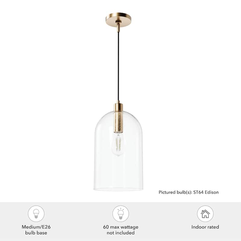 Hunter 16" Lochemeade 1-Light Pendant - Kitchen Island, Dining Room, Bedroom - Modern Farmhouse, Contemporary, Industrial