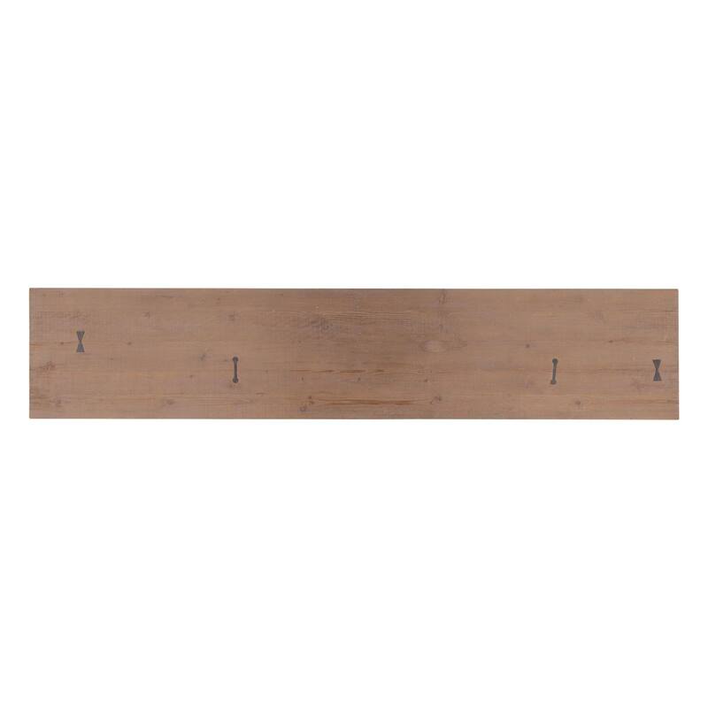Furniture Classics Michelle Natural Wood Recycled Pine X-base Console Table