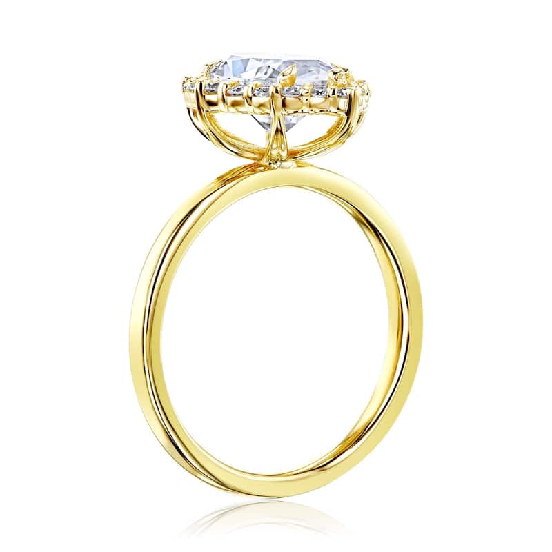Annello by Kobelli 14k Gold Forever One Margaux Engagement Ring (DEF/VS, DEF/VS)