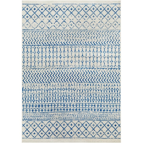 slide 2 of 21, Livabliss Edie Bohemian Geometric Area Rug Blue - 10' Square