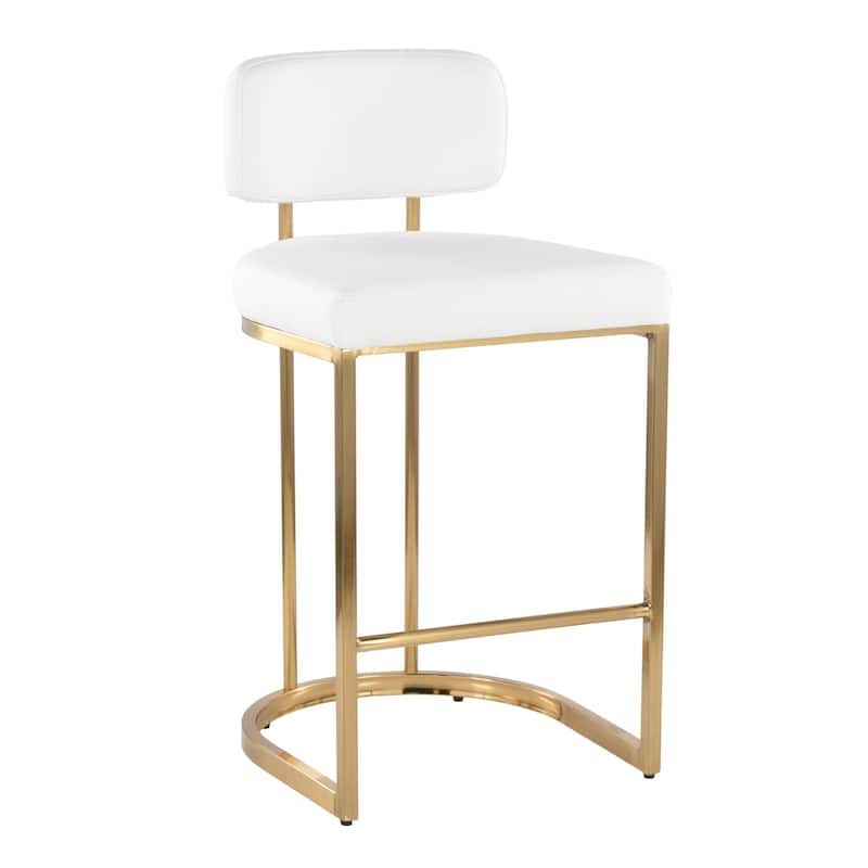 Mid-back Demi 26" Fixed-Height Counter Stool - Set of 2