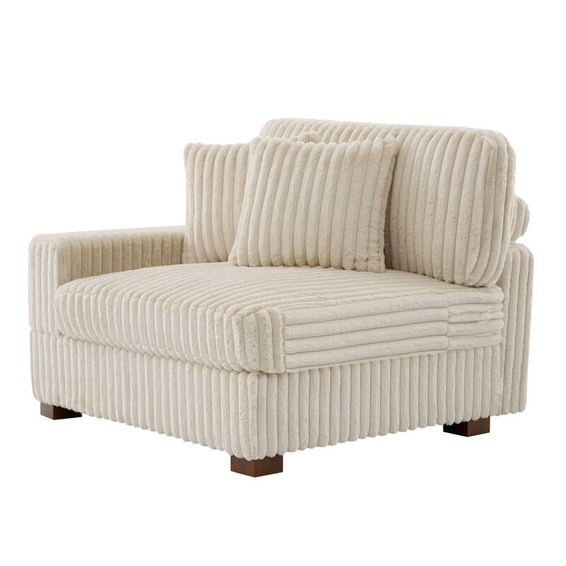 Cotton Flannel Armchair Sofa Corner Chairs for Living Room