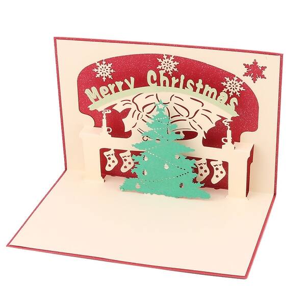 Shop Holiday Party Paper 3d Socks Pattern Design Craft Decoration