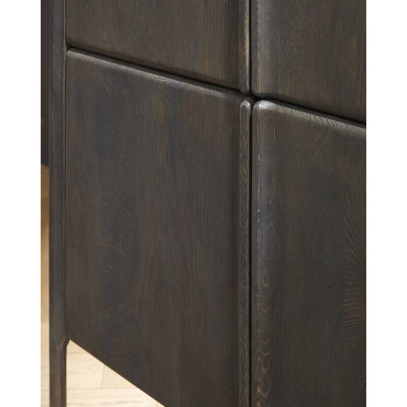 Signature Design by Ashley Orsonal Dark Brown Accent Cabinet - 39.5" W x 17.75" D x 51" H