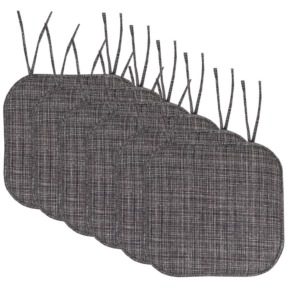 Sweet Home Collection Aria Memory Foam Non-Slip Chair Cushion with Ties