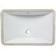 preview thumbnail 5 of 31, Novatto NP-U193902 Rectangular Undermount White Porcelain Sink with Overflow Drain Options, 18 x 13-inches