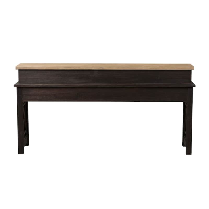 Heatherbrook Charcoal and Ash 4 Piece Console Set (1-Console 3-Stools)