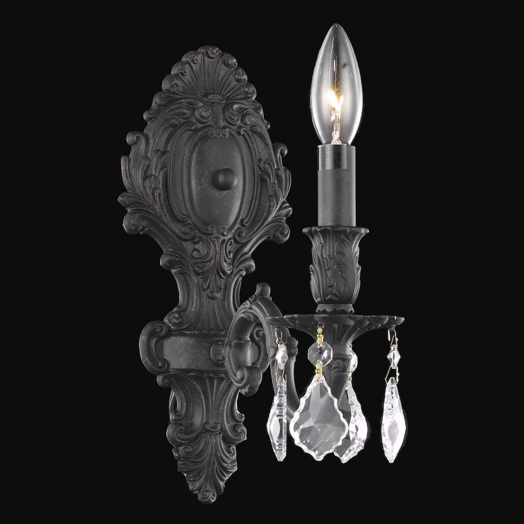 Elegant Lighting 9601W5/RC Monarch 12" Tall Wall Sconce with Clear