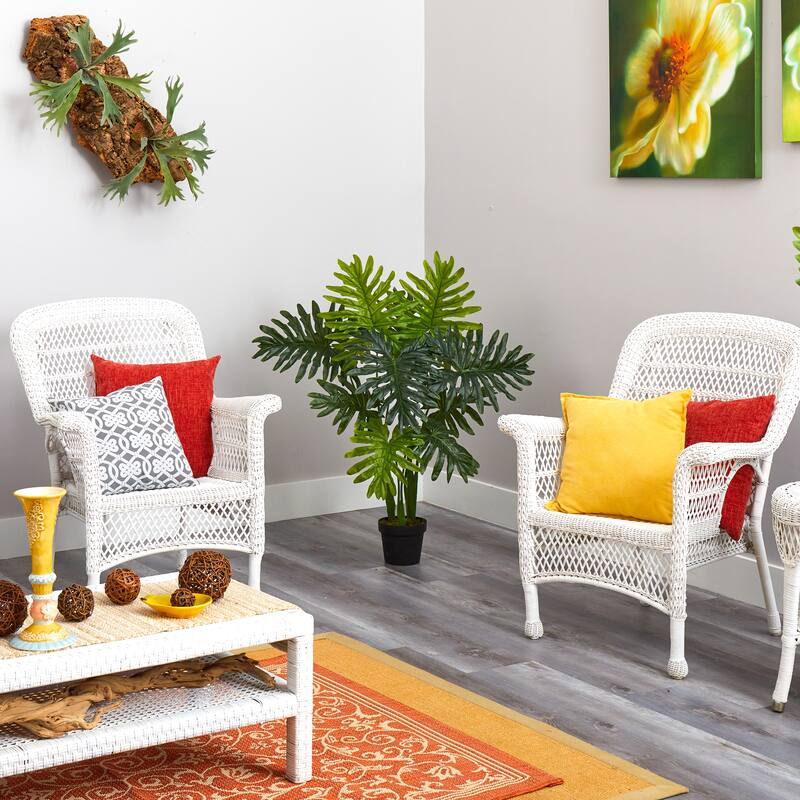 40" Philodendron Artificial Plant (Real Touch)