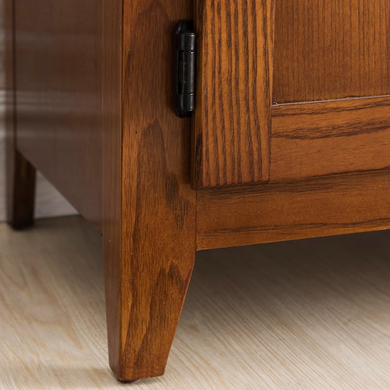 Leick Home Solid Wood Four Door TV Stand