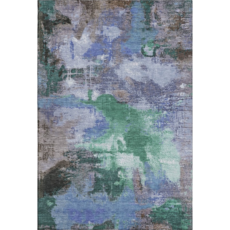 Premium Washable Super Soft Abstract Brushstrokes Mayfield Rug