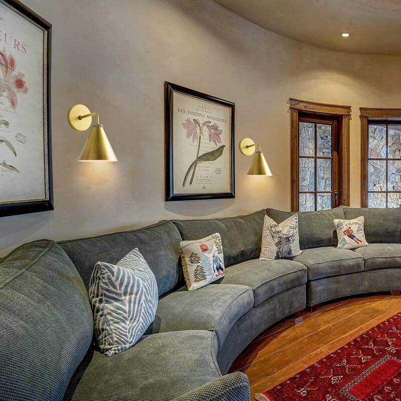 11 Inch wall sconce gold wall lighting iron bathroom sconces