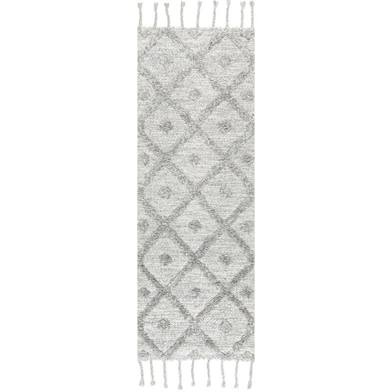 Nuloom Jinny Moroccan Wool Tasseled Area Rug