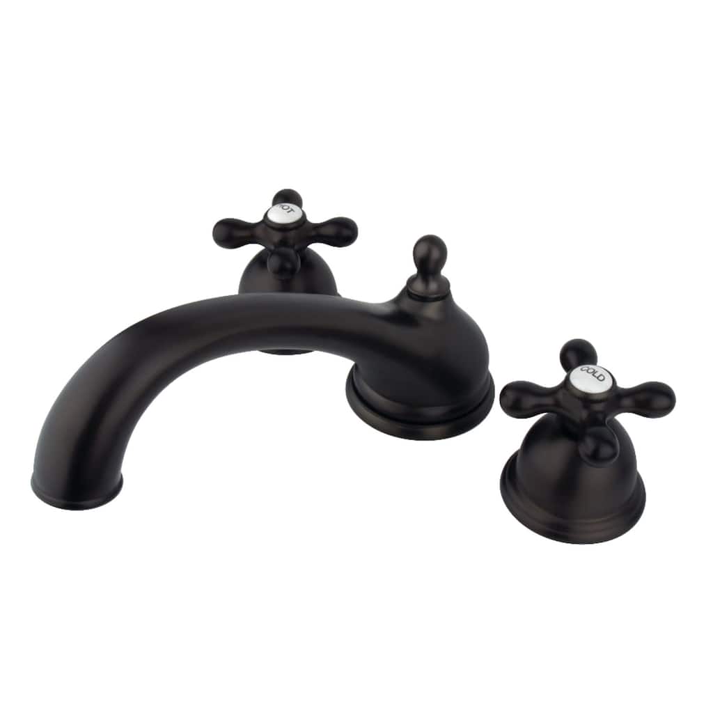 Kingston Brass Vintage Widespread Deck Mounted Roman Tub Filler with