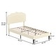 preview thumbnail 11 of 17, VECELO Upholstered Platform Kids Bed Frame with Headboard & LED Lights,Twin Size Bed Set of 2