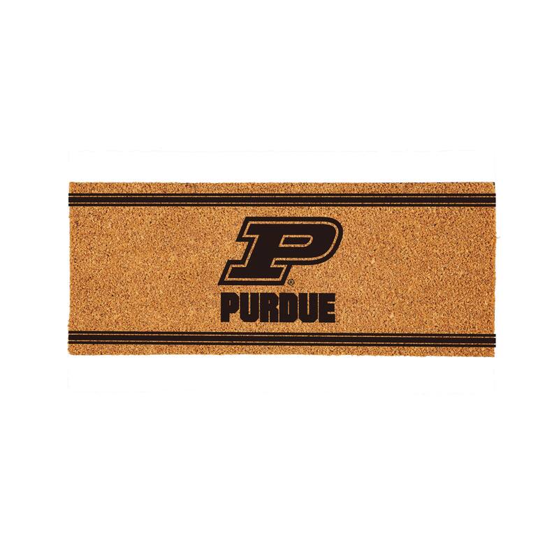 Purdue University Monochrome Indoor/Outdoor Coir Door Mat