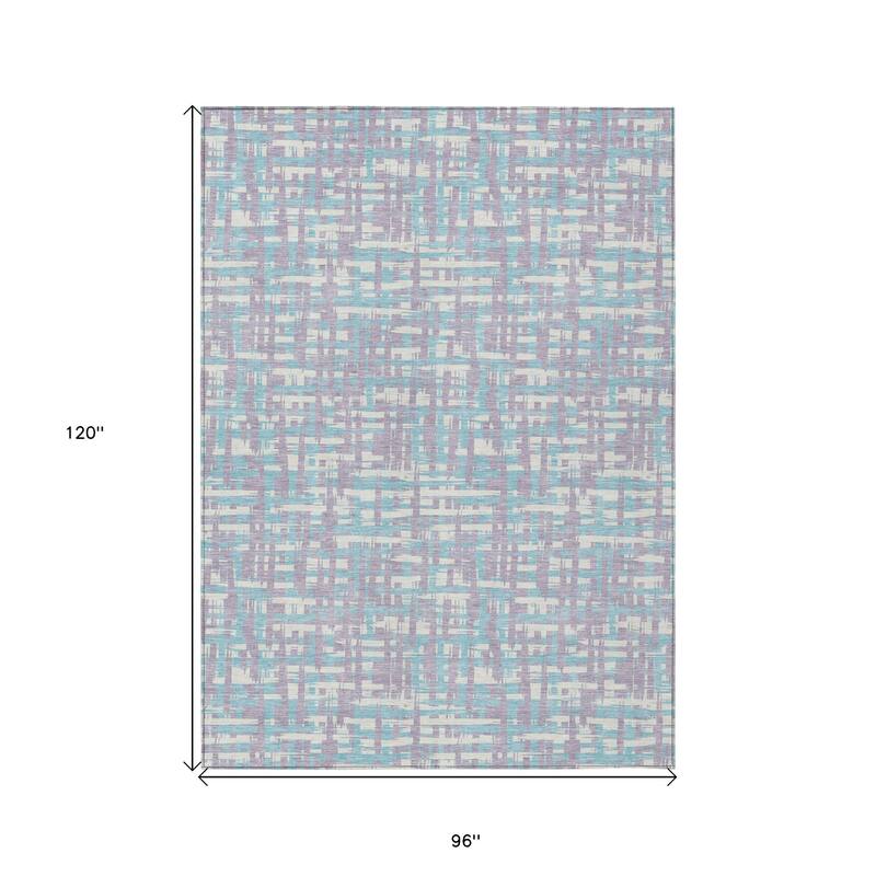 HomeRoots Abstract Transitional Rectangle Outdoor Rug