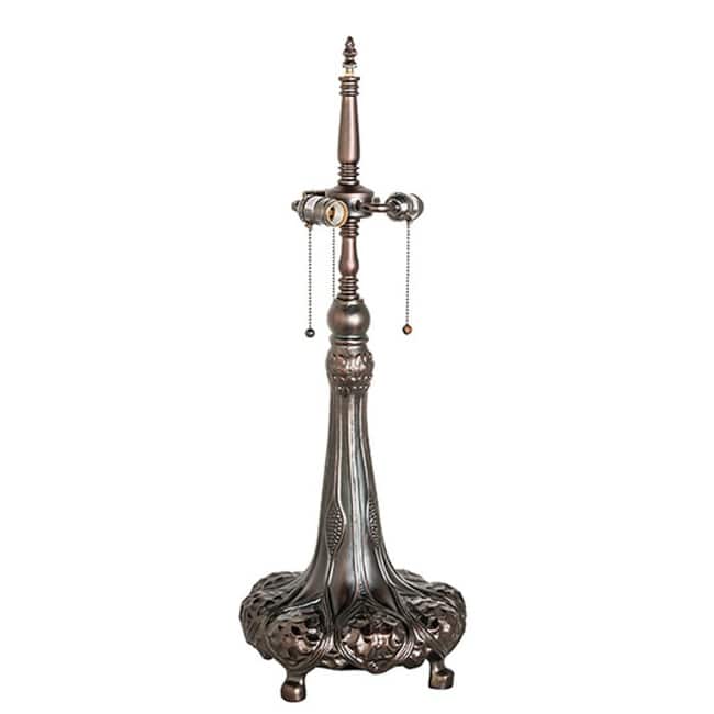 Meyda Tiffany 15441 Golden Lily 31" Tall Lamp Base - Mahogany Bronze