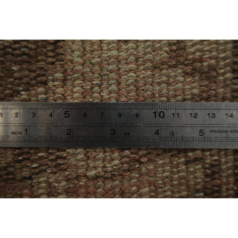 Hand Knotted Oriental 100% Wool Carpet Transitional Floral Brown Anatolian Area Rug - 8' 9'' X 5' 0''