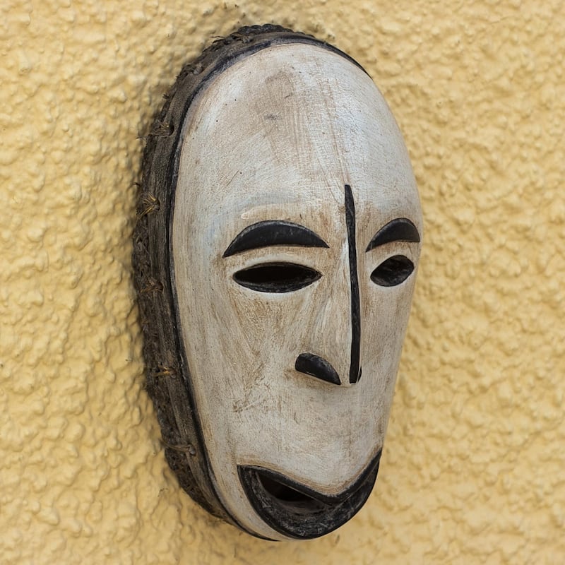 Novica Handmade Afikpo African Wood Mask