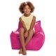 preview thumbnail 66 of 89, Bean Bag Chair for Kids, Teens and Adults, Comfy Chairs for your Room Newport Chair - Pink