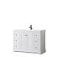 Option White, Black Trim, White Quartz Top