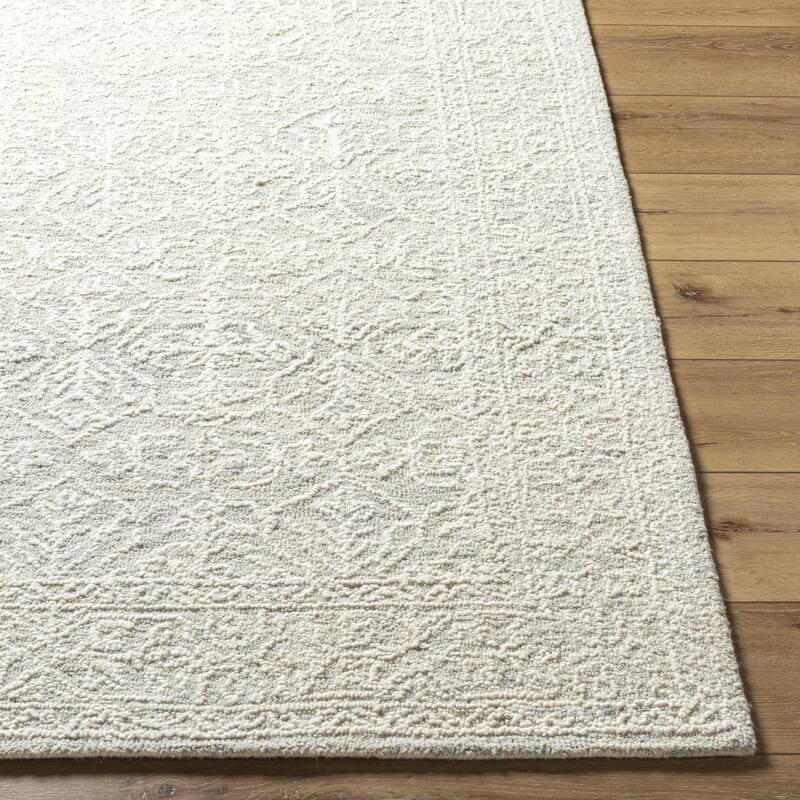 Livabliss Sicily Casual Solid Color Wool Area Rug